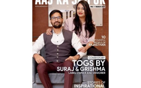 Aaj Ka Jaipur Cover Page TOGS By Suraj & Grishma