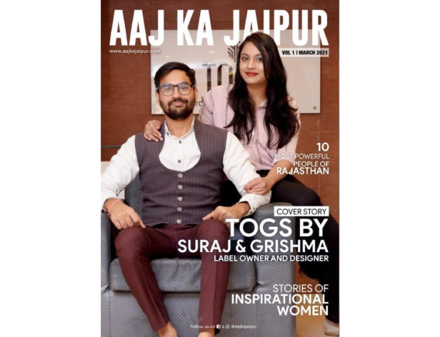 Aaj Ka Jaipur Cover Page TOGS By Suraj & Grishma